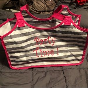 Thirty-one tote bag with party time embroidered